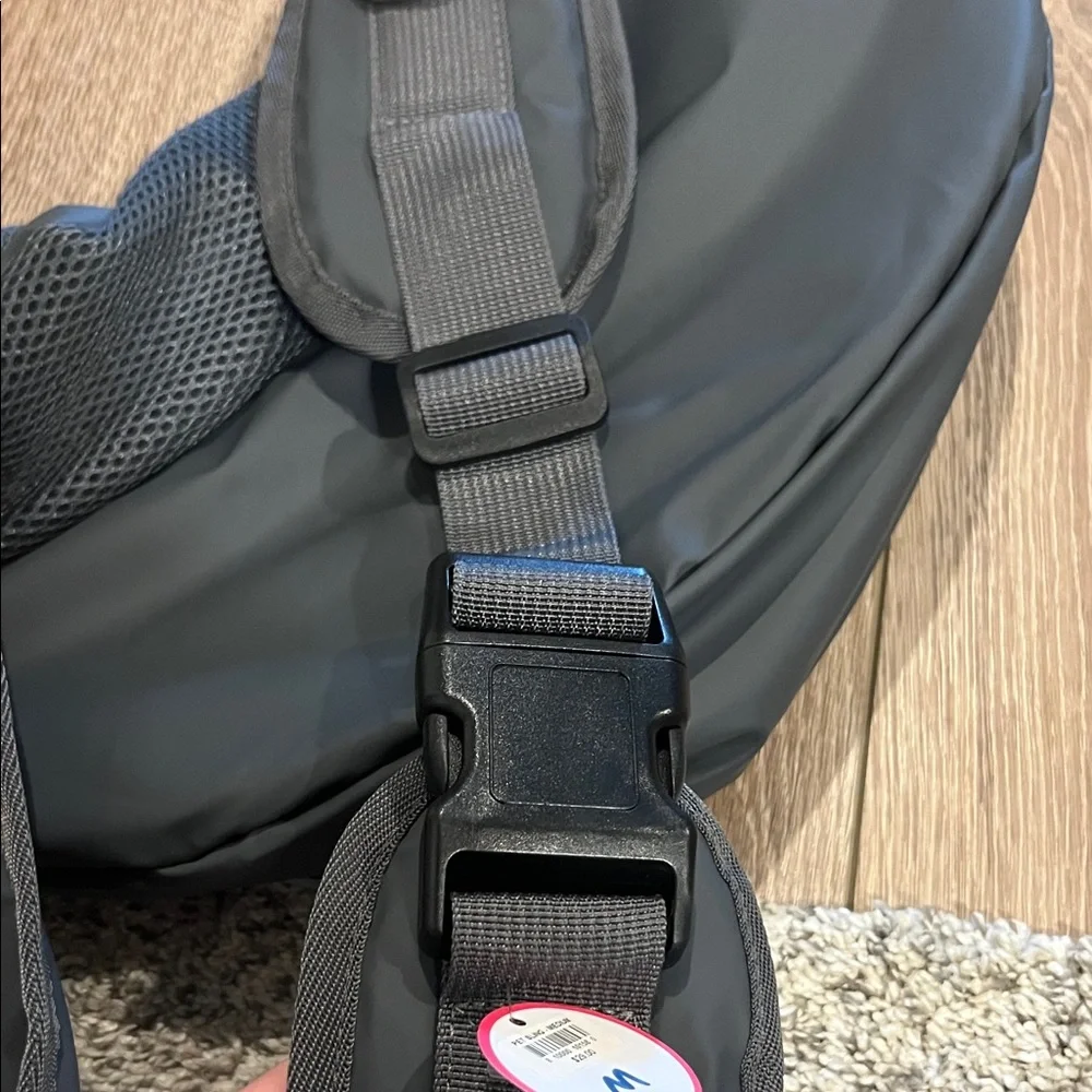 Stylish Gray and Black Dog Carrier Sling
